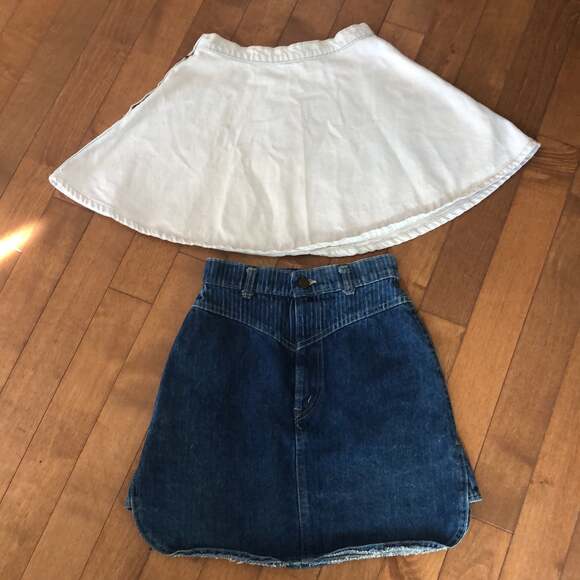 American Vintage Sunset Blues by Chic, american apparel denim skirts size 5 - Picture 1 of 12